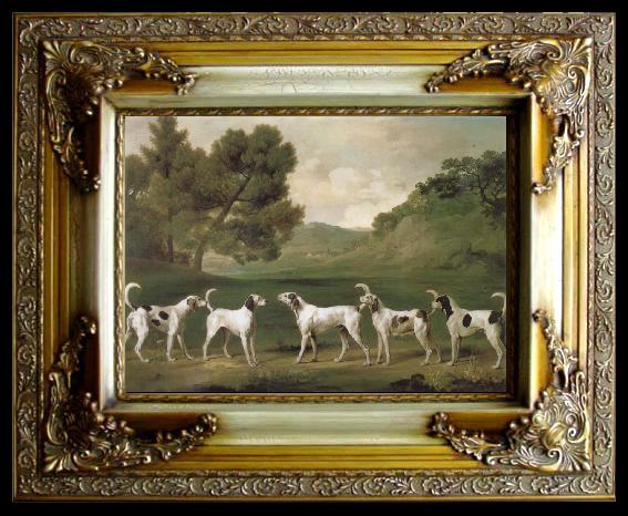 framed  George Stubbs Some Dogs, Ta051